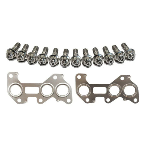 Toyota Mark II 2.5L Twin Turbo Permaseal Manifold Titanium Stud&Gasket Kit