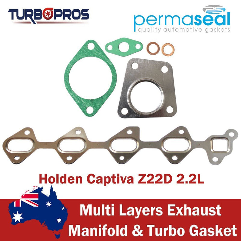 Holden Captiva Z222D 2.2L Permaseal Exhaust Manifold & Turbo Gasket Kit