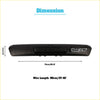 Black plastic backup camera rear tailgate handle with integrated camera lens for ford f-250 f-350 2017-2019 back side view