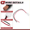Red and black insulated backup reverse light socket wiring with copper core for toyota highlander 2006-2013