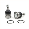 Silver and black ball joint assemblies with threaded metallic shafts and rubber bushings for toyota hilux 2004-2016 with retaining rings