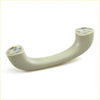 Beige plastic telephone handset receiver with molded grip and circular mounting holes for toyota hilux grab handle