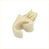 Beige plastic car sun visor hook clip retainer with curved hook and mechanical latch for toyota highlander 2008-2019