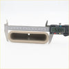 Beige inner door handle for toyota hilux 2004-2016 with oval-shaped ceramic planter and smooth matte finish