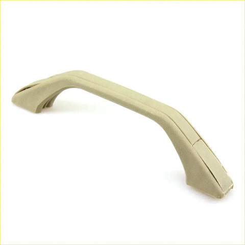 Beige plastic car door handle with smooth curved design and integrated grip for nissan d21 1986-1998 interior roof grab handle