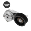 Silver metallic belt tensioner with black rubber pulley and visible bearing for chrysler dodge durango ram 1500 pickup 5.7l v8