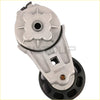 Silver metal belt tensioner with black rubber pulley and embossed part number 3922500 for cummins 3.9l 5.9l engines