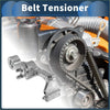 Black rubber belt tensioner with metallic gear and bolted housing for toyota land cruiser 2007 2015 engine