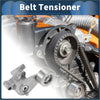 Black rubber belt tensioner with metallic gear and bolt for toyota tacoma 2004-2015 shown with engine parts