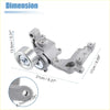 Silver metal belt tensioner pulley assembly with integrated pulley and brackets for toyota 4runner fj tacoma tundra