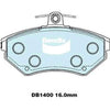 Bendix Euro Brake Pad Set Front DB1400 Euro+
