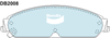 Bendix General CT Brake Pad Set Front DB2008 GCT