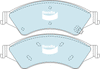 Bendix 4x4 Brake Pad Set Front DB2074 -4WD
