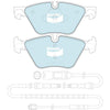 Bendix Euro Brake Pad Set Front DB2295 Euro+