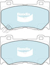 Bendix General CT Brake Pad Set Front DB2400 GCT