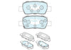 Bendix General CT Brake Pad Set Rear DB2665 GCT
