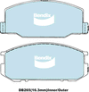 Bendix General CT Brake Pad Set Front DB265 GCT