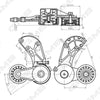 GMB Belt Tensioner V-Ribbed Belt GAT20460