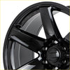 Black gloss finished flow formed bgw beast alloy wheel with five-spoke design 20x9.5 6x139.7 10 offset