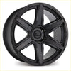 Bgw legend matt black black matte finish alloy wheel with five spoke design and zcv logo center cap