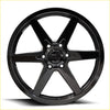 Black glossy five-spoke alloy wheel bgw primal in gloss black with bbs logo on the central hubcap