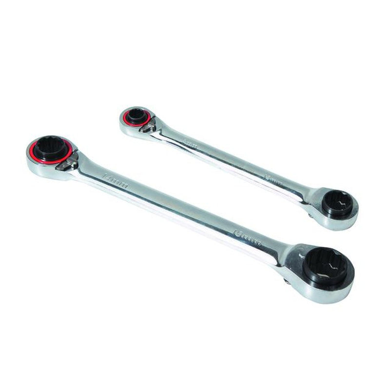 Bikeservice Reversible Ratchet Wrench Set 2 Piece