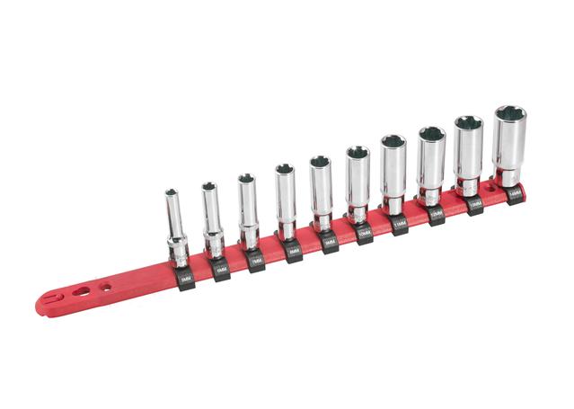 Bikeservice Socket Set 1/4In Drive 10 Piece