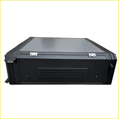 Black aluminium alloy ute canopy back half-height cover with matte finish and reinforced corners for ford ranger t9 2023-on