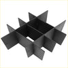 Black metal center console organizer with grid structure and compartments for toyota tundra armrest storage divider