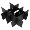 Black plastic center console organizer with multiple compartments for toyota tundra armrest storage divider 2014-2019