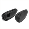 Black leather car door handle covers shown from the back for toyota sienna 2011-2018 center seat armrest cover