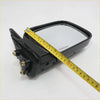 Black door mirror for Toyota Hilux 4Runner 1988-1997 with glossy black rectangular mirror and metallic mount hardware