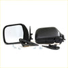 Black plastic door mirror for Toyota hilux 4runner 1988-1997 with rectangular reflective glass and mounting hardware visible