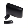 Black plastic door mirror lh for isuzu faster bedford kb 1972-1988 with rectangular housing and mounting bracket