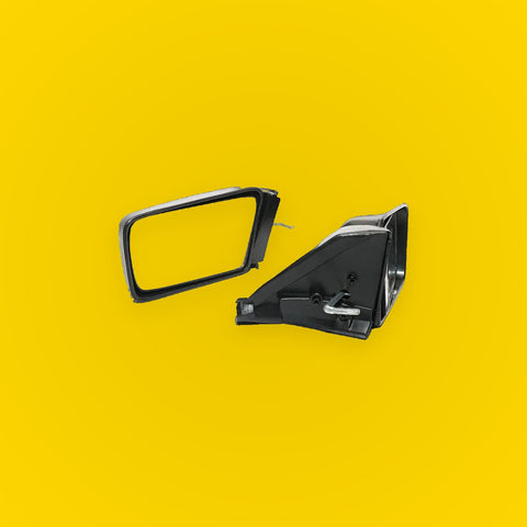 Black Door Mirror Set for Nissan Datsun Sunny Sentra Sedan 1985-1991
