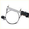 Black fender mirror back with circular headlight mount metallic clamp and adjustment screw for daihatsu models