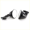 Black phantom j6 side mirror with glossy finish and adjustable bracket for toyota hilux 1972-1978 fender set