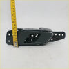 Black front inside door handle for ford ranger t6 2012-2020 shown from back with molded contours and mounting holes