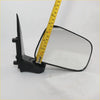 Black manual door wing mirror for toyota hilux d4d 2.5td 2001-2005 with black plastic curved housing and rectangular reflective surface