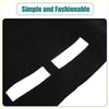 Black polyester dashboard cover mat protector for Toyota VOXY with black textured fabric and two white rectangular patches