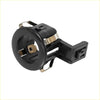 Black rear bumper pdc parking sensor retainer with metallic clips and brass plate for toyota 4wd ute offroad use