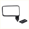 Black plastic side door mirror lhs with rectangular frame and mounting bracket for isuzu faster bedford kb250 kb280