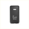 Black rectangular bsm car key fob with matte finish and silver logo for blind spot monitoring switch toyota alphard anh10