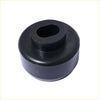 Black rubber body cab mount bushing with central oval opening for chevy silverado sierra 99 to 14