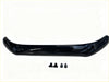 Black glossy plastic front bumper spoiler with four black mounting clips for bonnet guard protector ford ranger px2 px3 2016-2021
