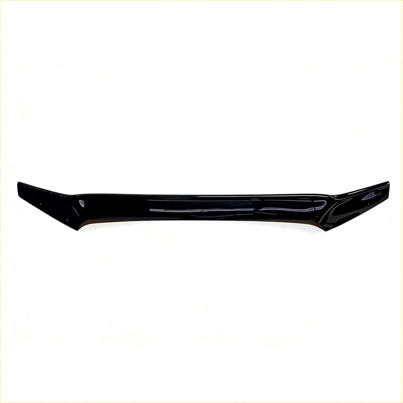 Black glossy plastic front bumper lip spoiler for bonnet guard protector stone guard gwm cannon alpha 2024-current