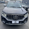 Black suv with chrome grille and sleek led headlights fitted with bonnet guard protector stone guard ldv t60 2017-2020
