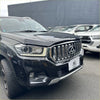 Black matte suv with chrome grille and sleek led headlights featuring a bonnet guard protector stone guard for ldv t60 maxus 2017-2020