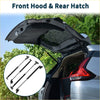 Black metal gas struts for front hood and rear hatch support bonnet and hatch lift supports for toyota land cruiser back side