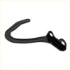 Black metal bonnet hinge left with curved handle and multiple mounting holes for toyota hilux 1988-1997